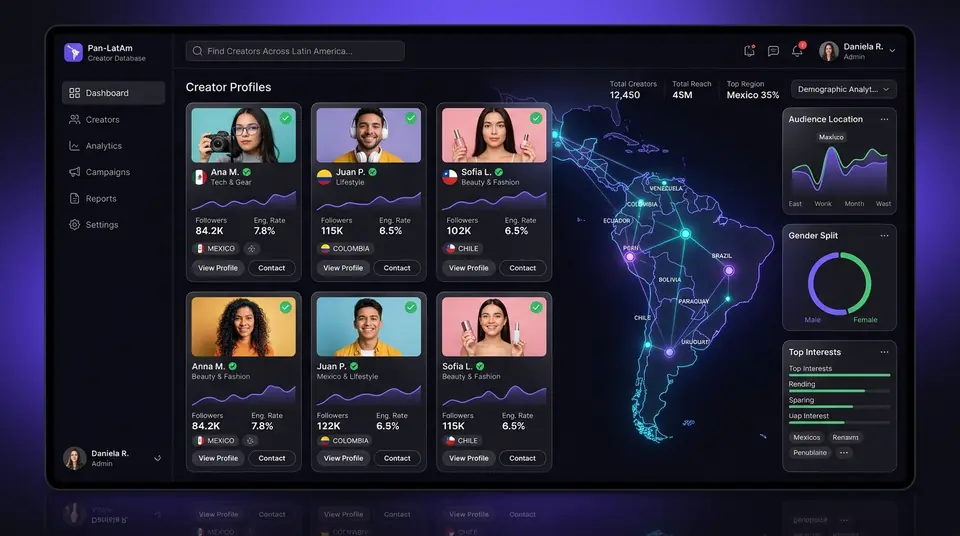 Pan-LatAm 5-Country Creator Database